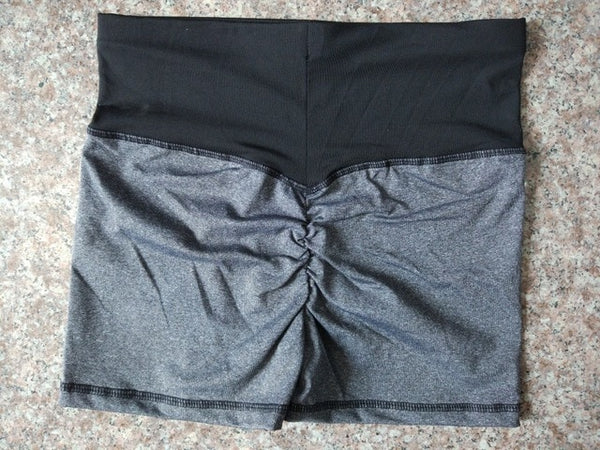 Elastic High Waist Yoga Shorts