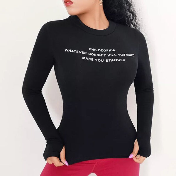 New Fitness Clothes Women Sports Shirt